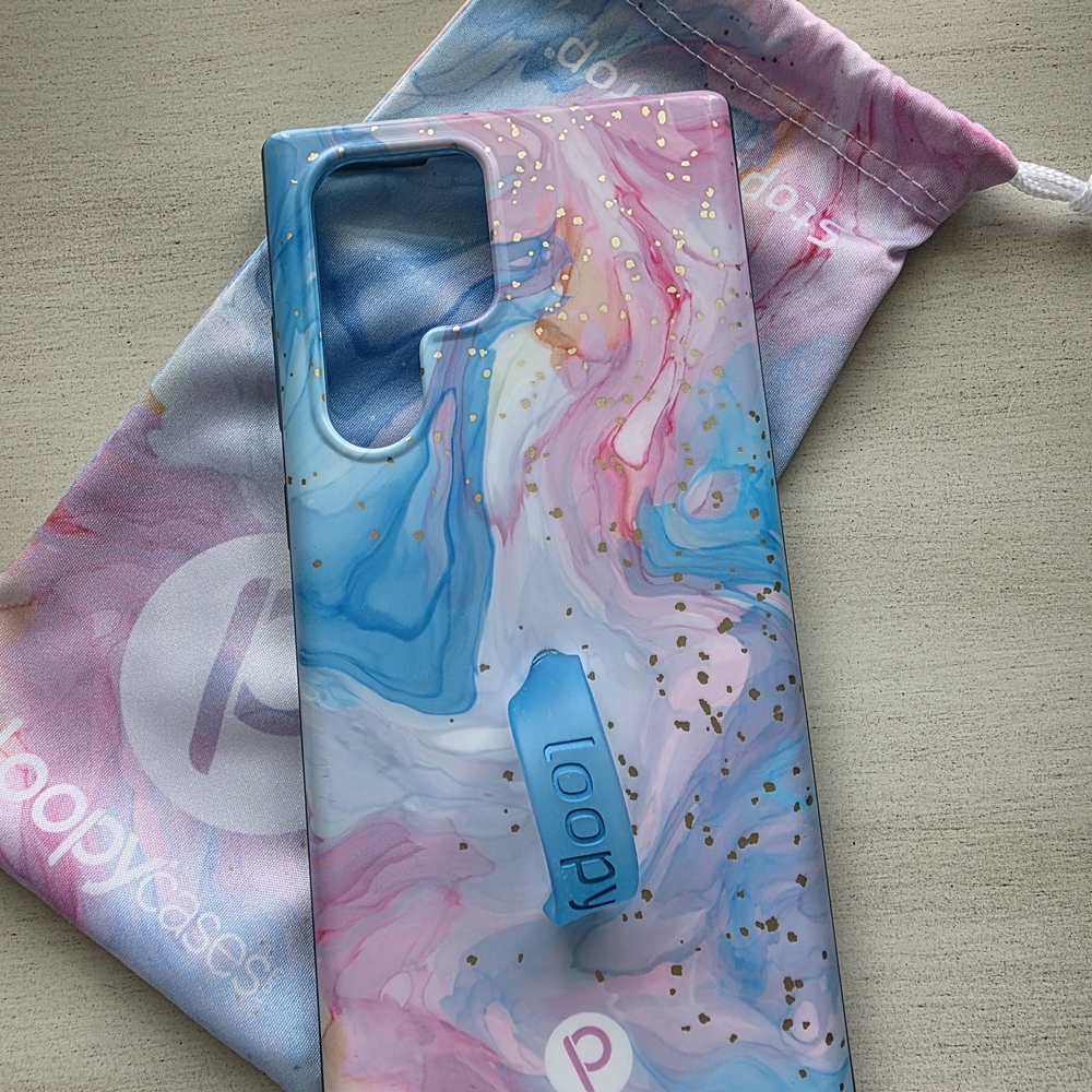 Loopy Case Blue and Pink Swirl Phone Case